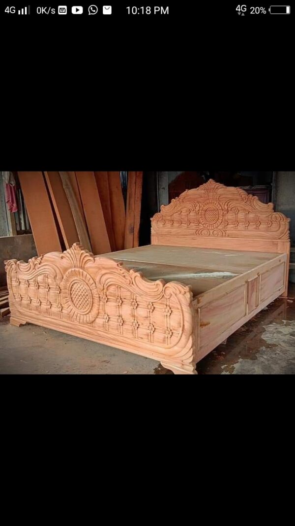 wooden cot